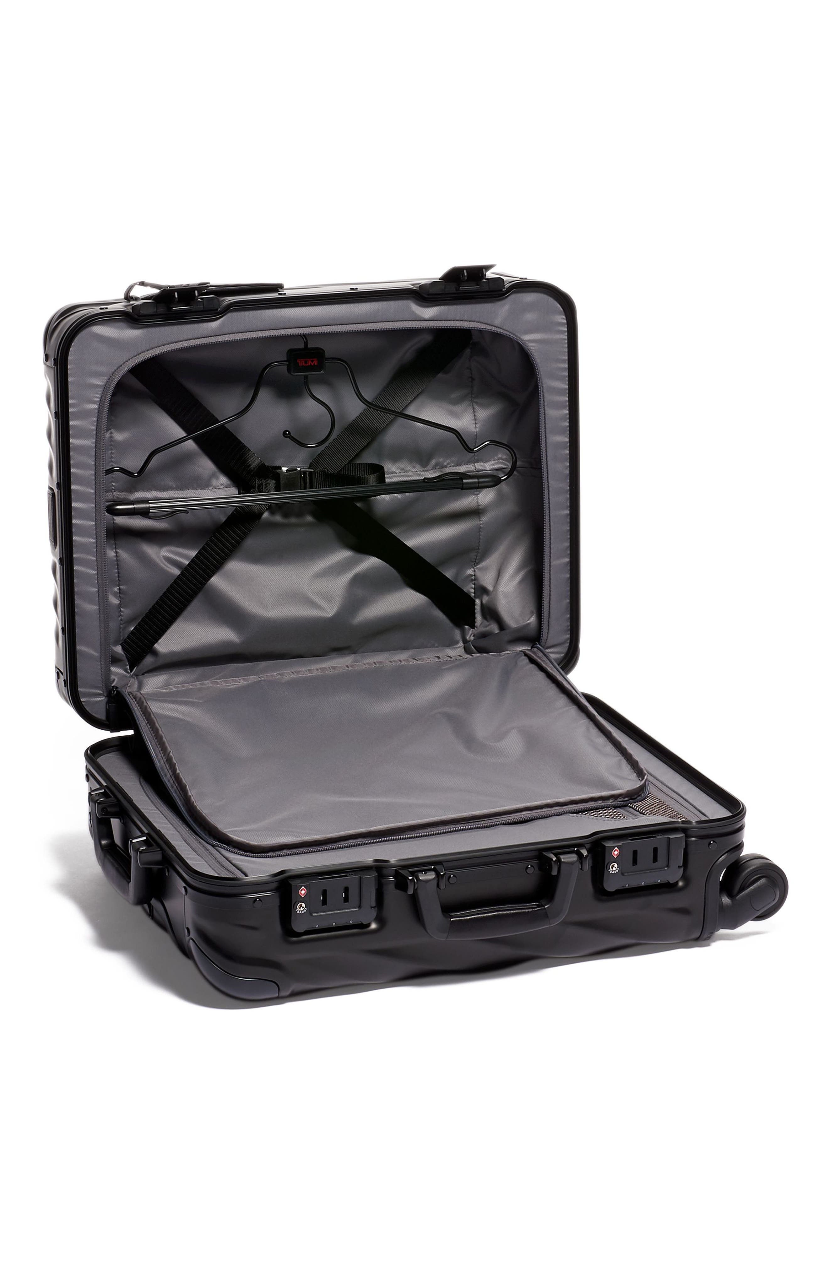 TUMI 19 Degree Aluminum 22-Inch Wheeled Carry-On Bag, Alternate, color, Matte Black
