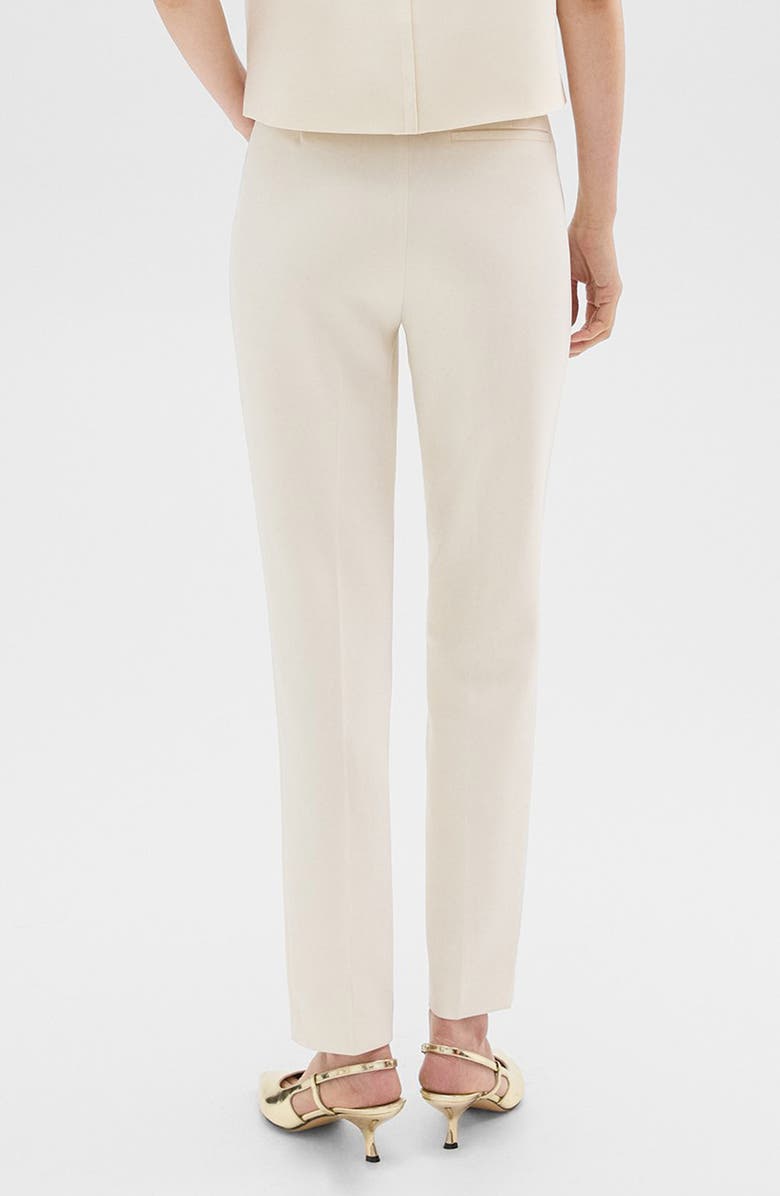 Theory Tailored Slim Fit Trousers, Alternate, color, Rice