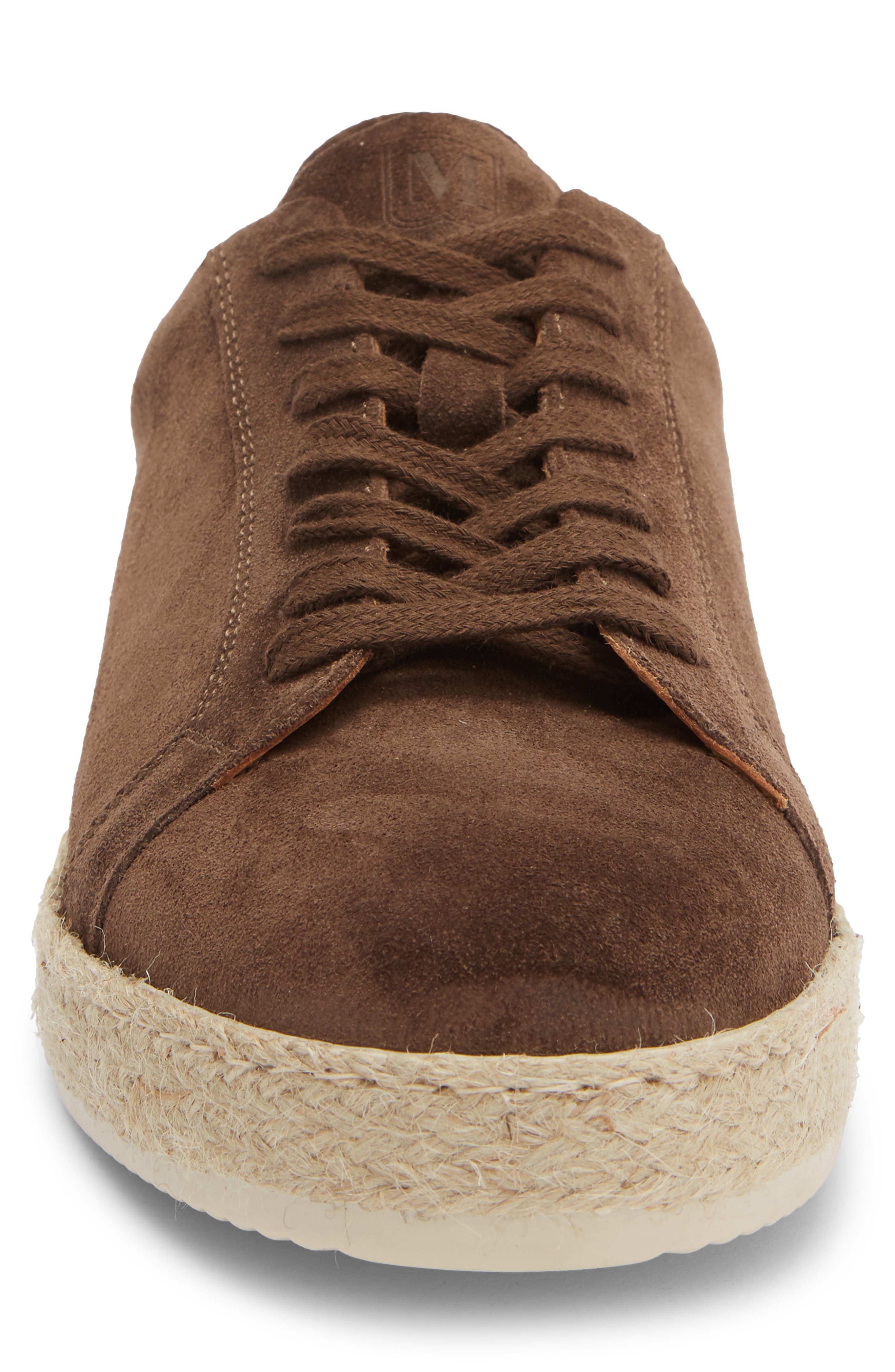 Amalfi Sneaker, Alternate, color, DARK BROWN SUEDE