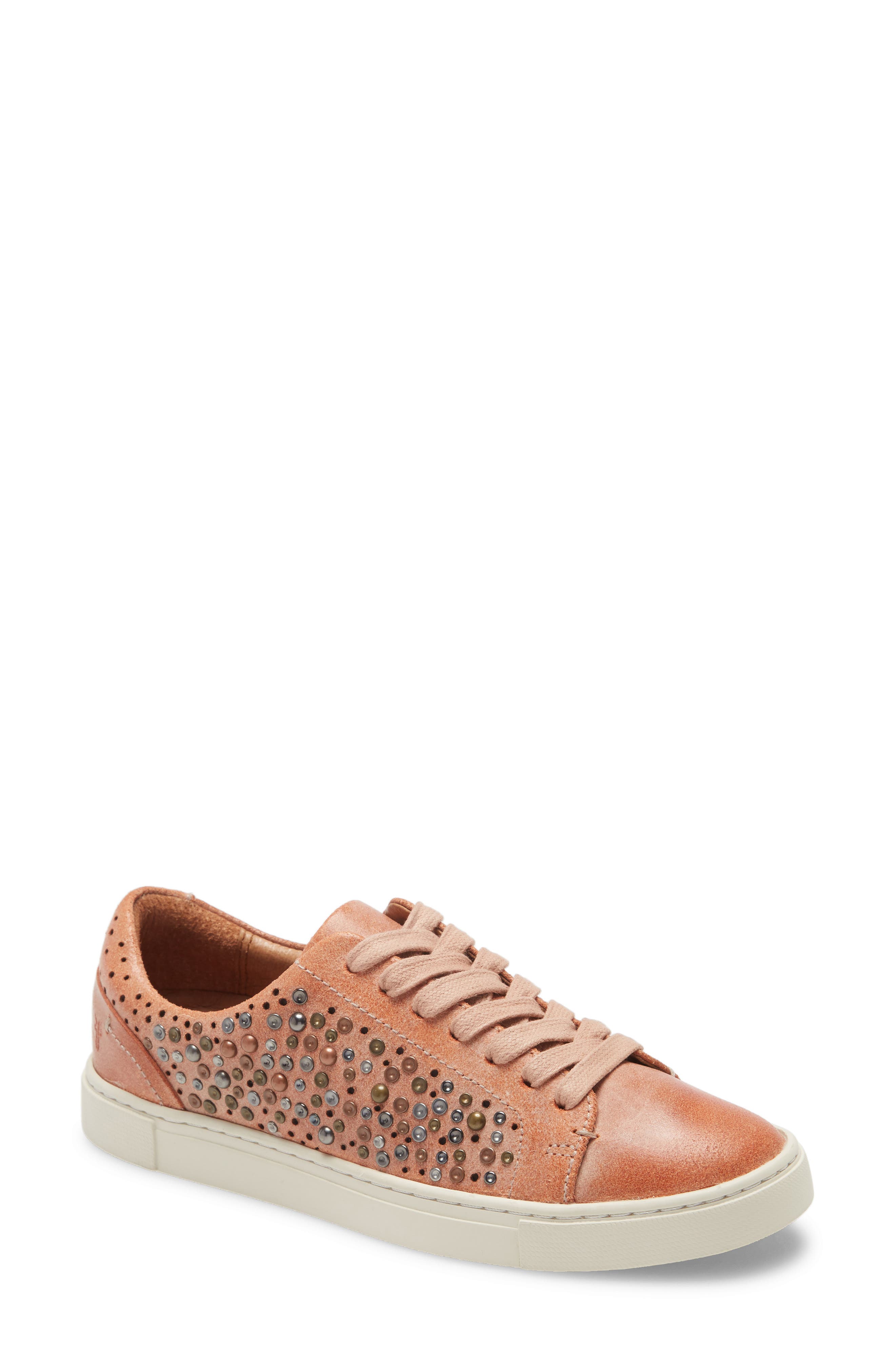 Ivy Deco Stud Sneaker, Main, color, PALE BLUSH