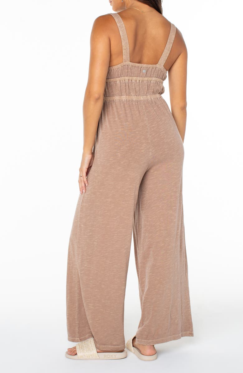 Roxy Clover Jumpsuit, Alternate, color, Brownie