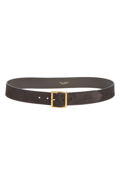 Nili Lotan Marcela Suede Belt In Brown