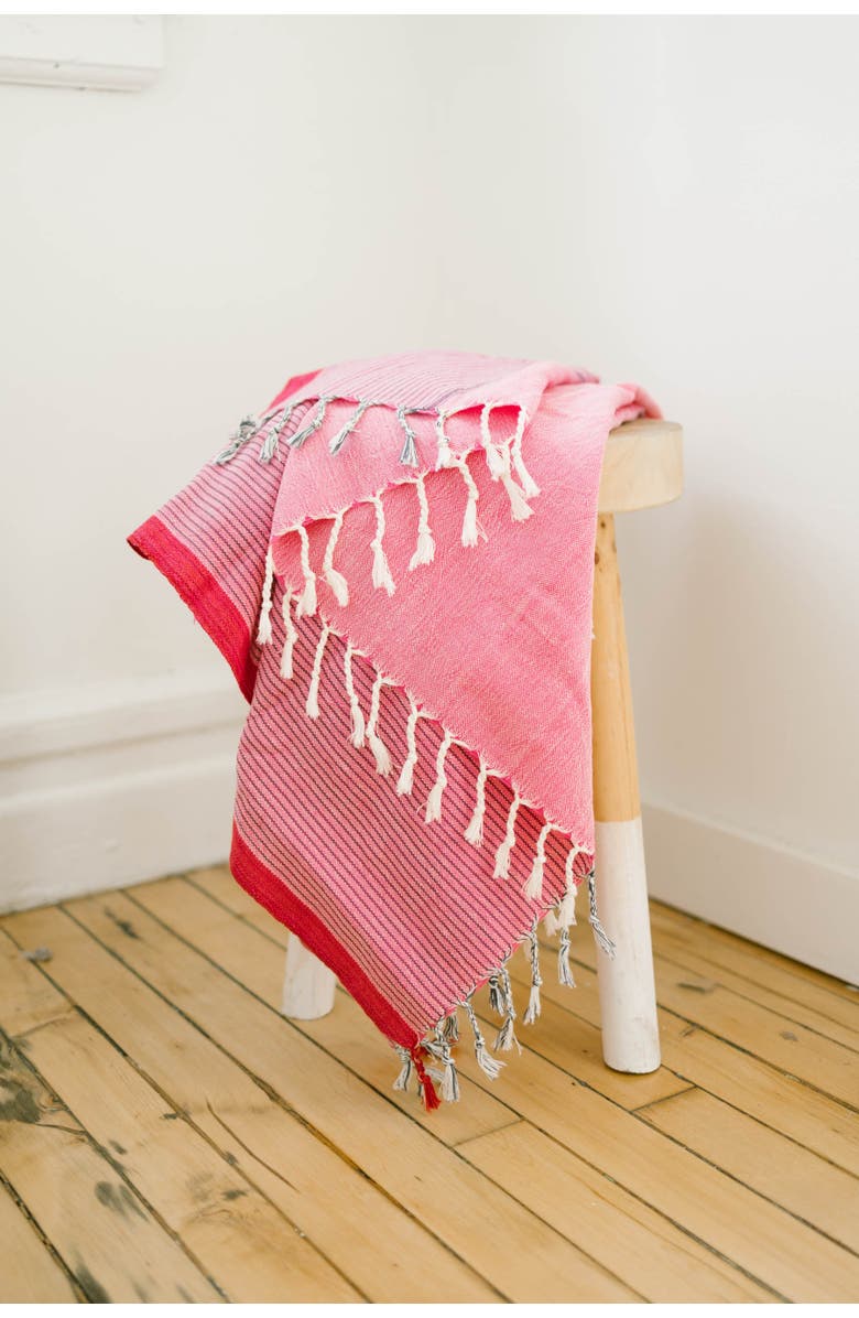 Home and Loft Tribeca Towel, Alternate, color, Pink