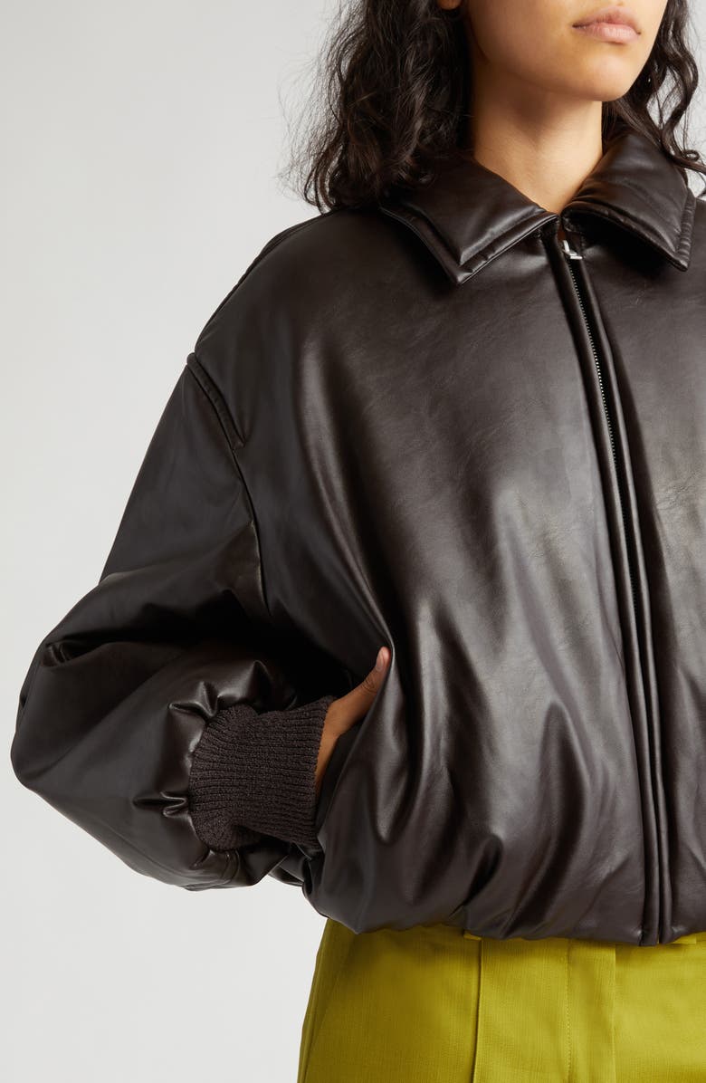 Acne Studios Onnea Coated Bomber Jacket, Alternate, color,