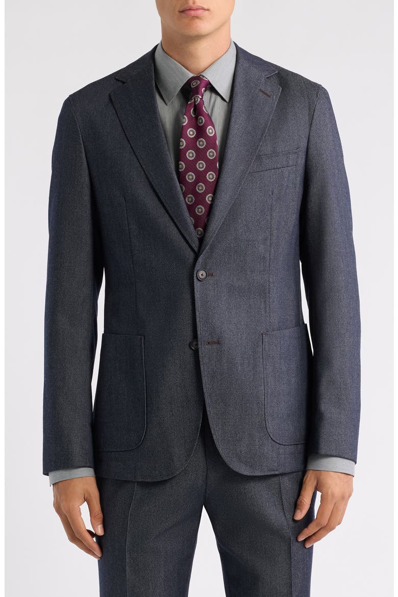 Hanry Slim Fit Virgin Wool Sport Coat, Main, color, DARK BLUE