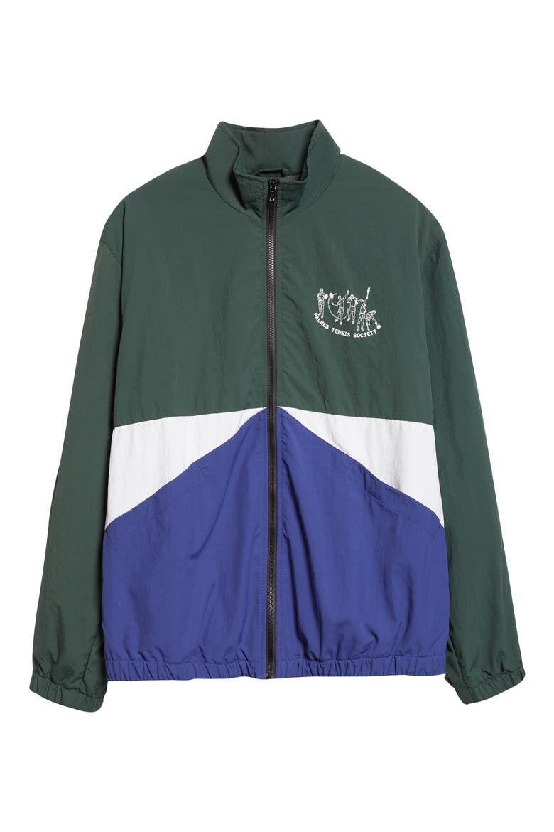 Practice Recycled Nylon Track Jacket, Alternate, color, DARK GREEN