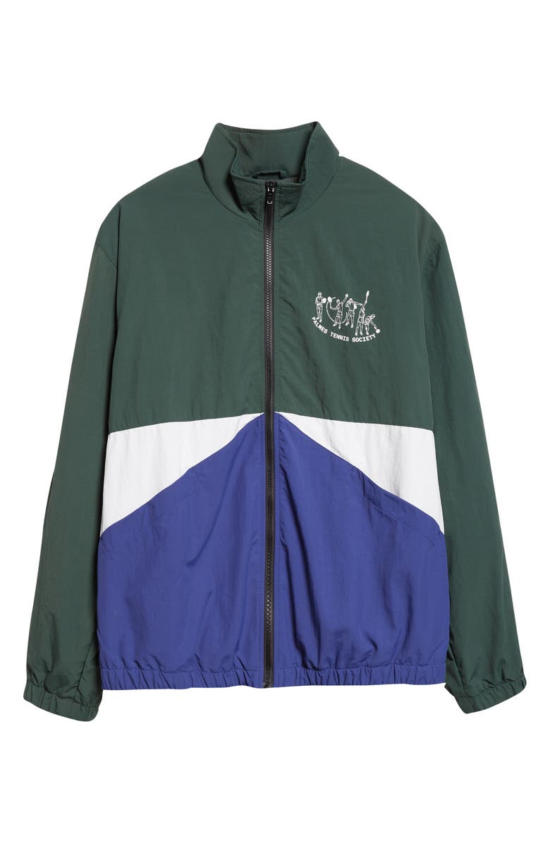 PALMES Practice Recycled Nylon Track Jacket, Alternate, color, Dark Green