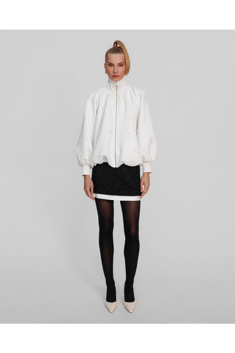 Leucothea Pearly Bomber, Alternate, color, Ivory