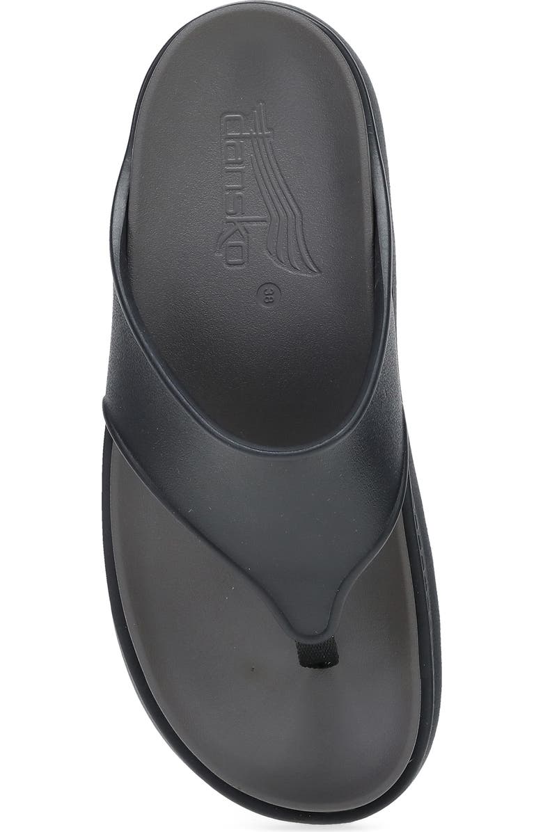 Dansko Devyn Platform Flip Flop, Alternate, color, Black