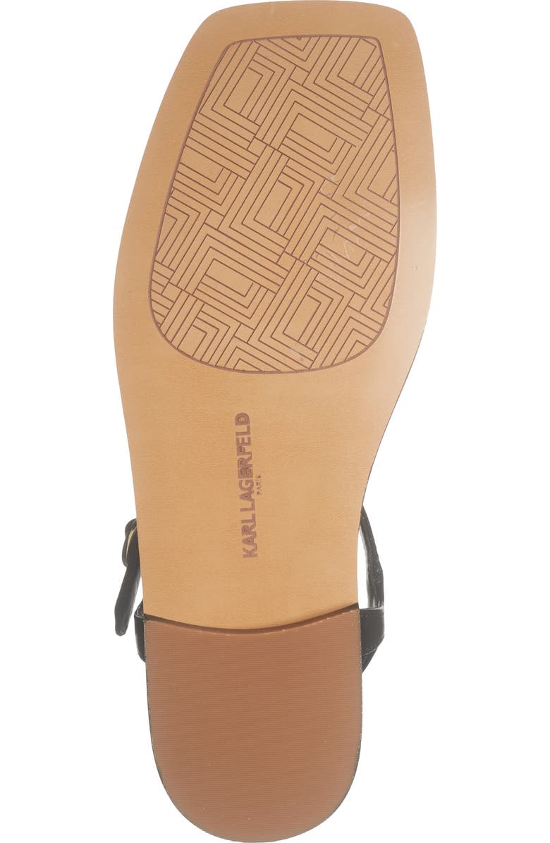 KARL LAGERFELD PARIS Margate T-Strap Sandal, Alternate, color, Black