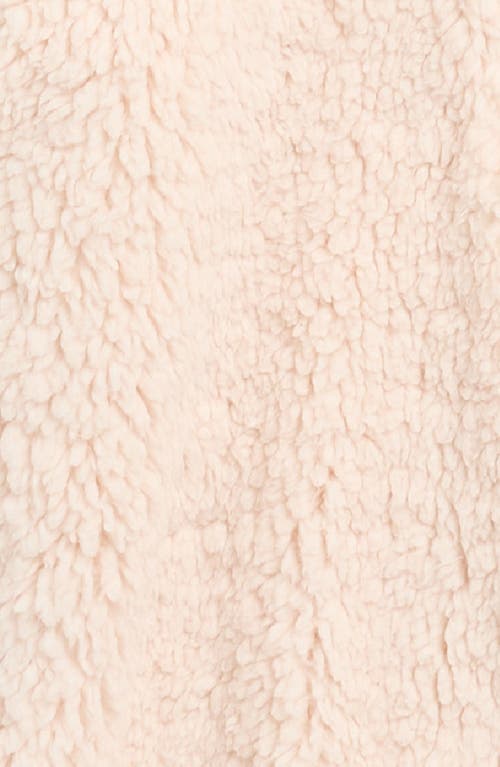 Quincy Mae Bear Faux Shearling Hooded Footie In Neutral