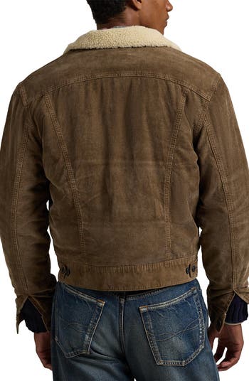 Polo Ralph Lauren Corduroy Faux Fur Lined Trucker Jacket