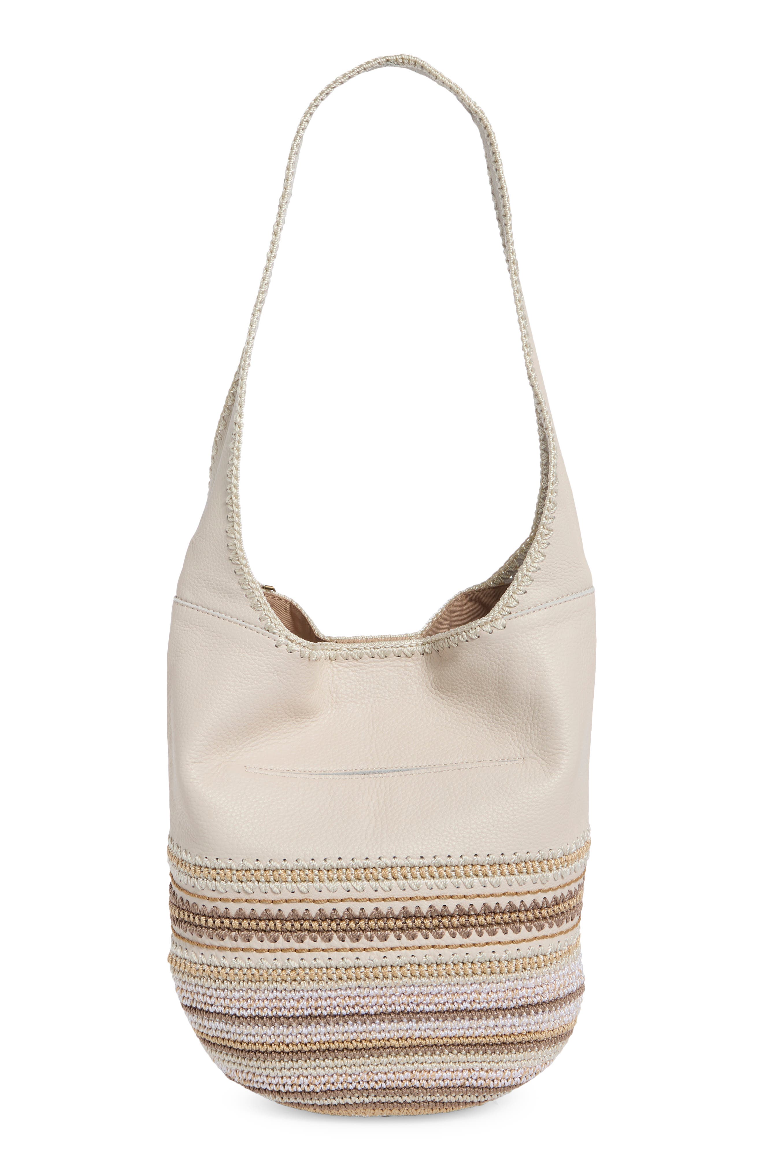 120 Leather Hobo, Alternate, color, STONE NEUTRAL SEMINYAK