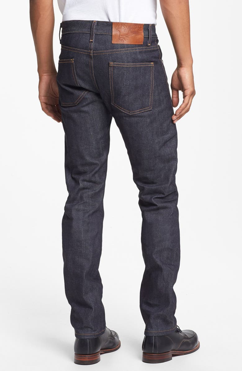 Naked & Famous Denim Super Skinny Guy Skinny Fit Raw Selvedge Jeans, Alternate, color,