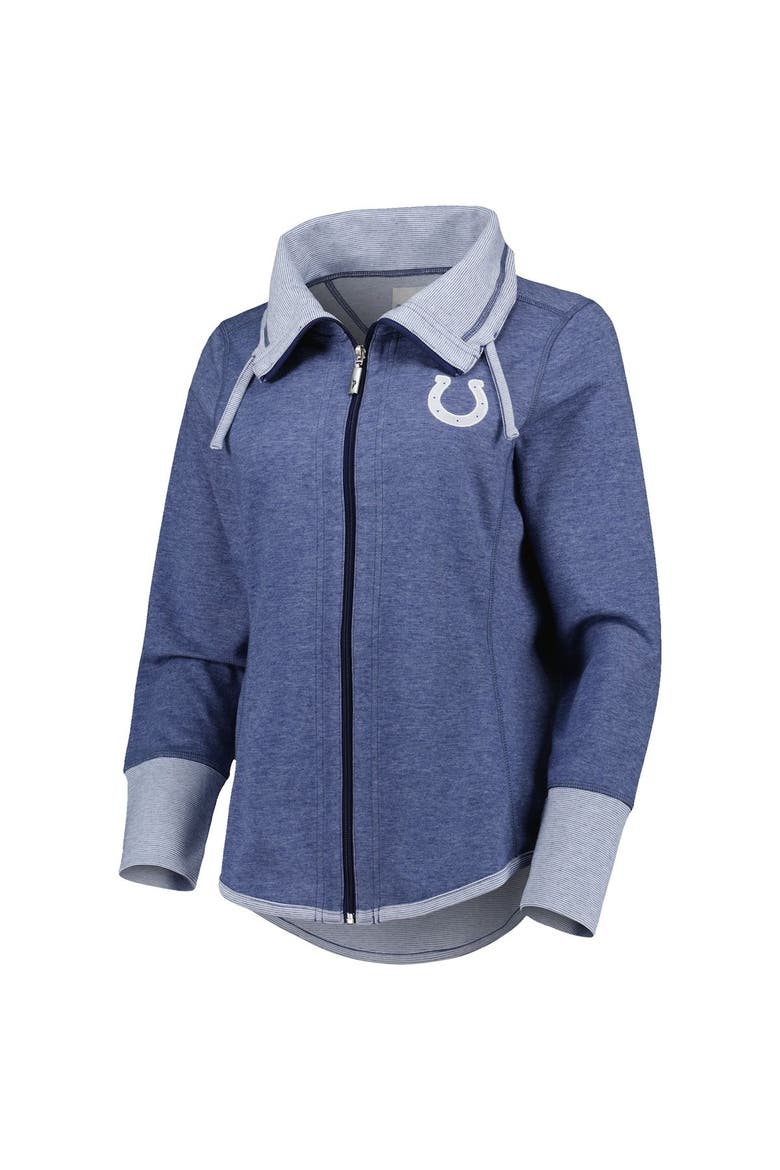 Women's Tommy Bahama Heathered Royal Indianapolis Colts Sport Sun Fade Full-Zip Sweatshirt, Alternate, color, Heather Royal