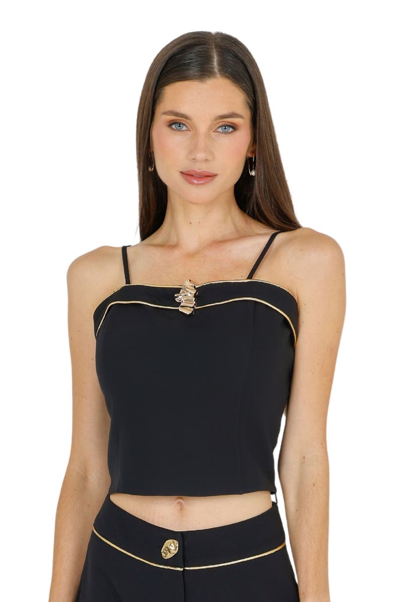 AKALIA Clare Boat Neck Cropped Top, Alternate, color, 