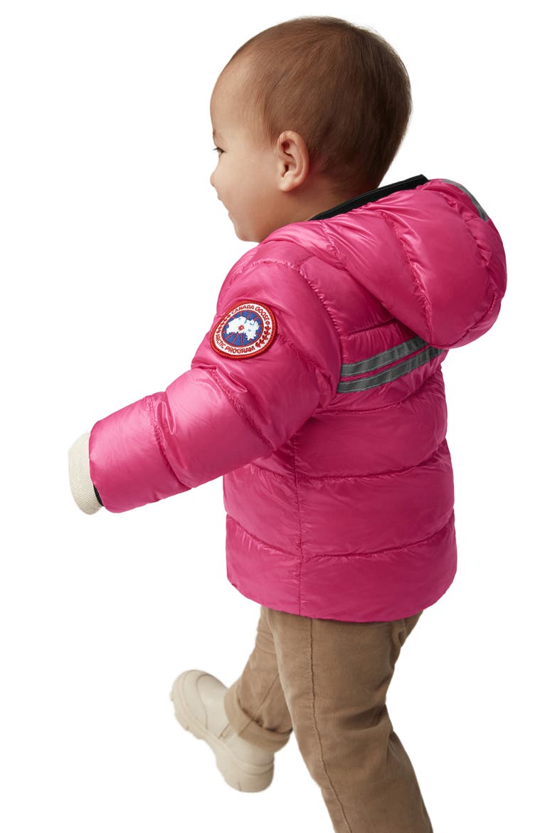 Crofton Water Resistant 750 Fill Power Down Recycled Nylon Puffer Jacket, Alternate, color, SUMMIT PINK