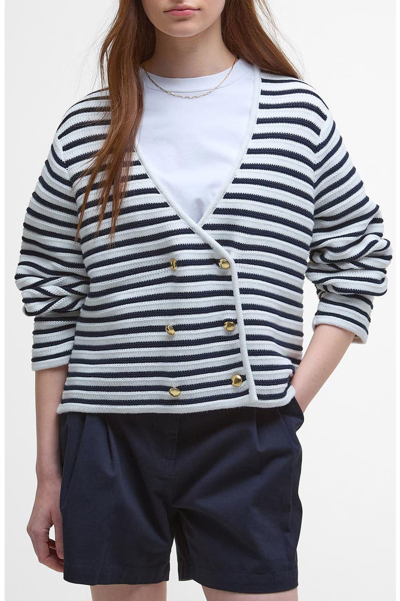 Abby Double Breasted Knit Jacket, Main, color, CLOUD NAVY