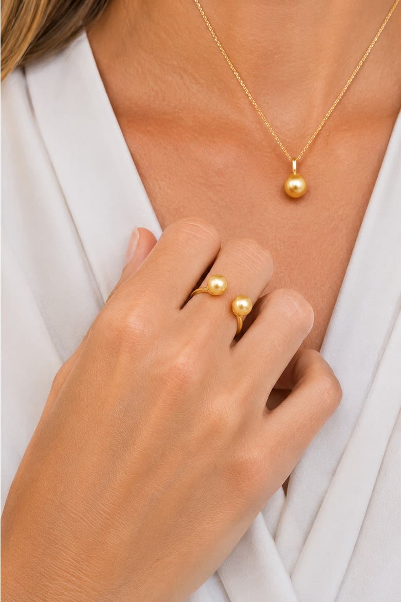 Golden South Sea Pearl Harper Ring, Alternate, color, Yellow Gold