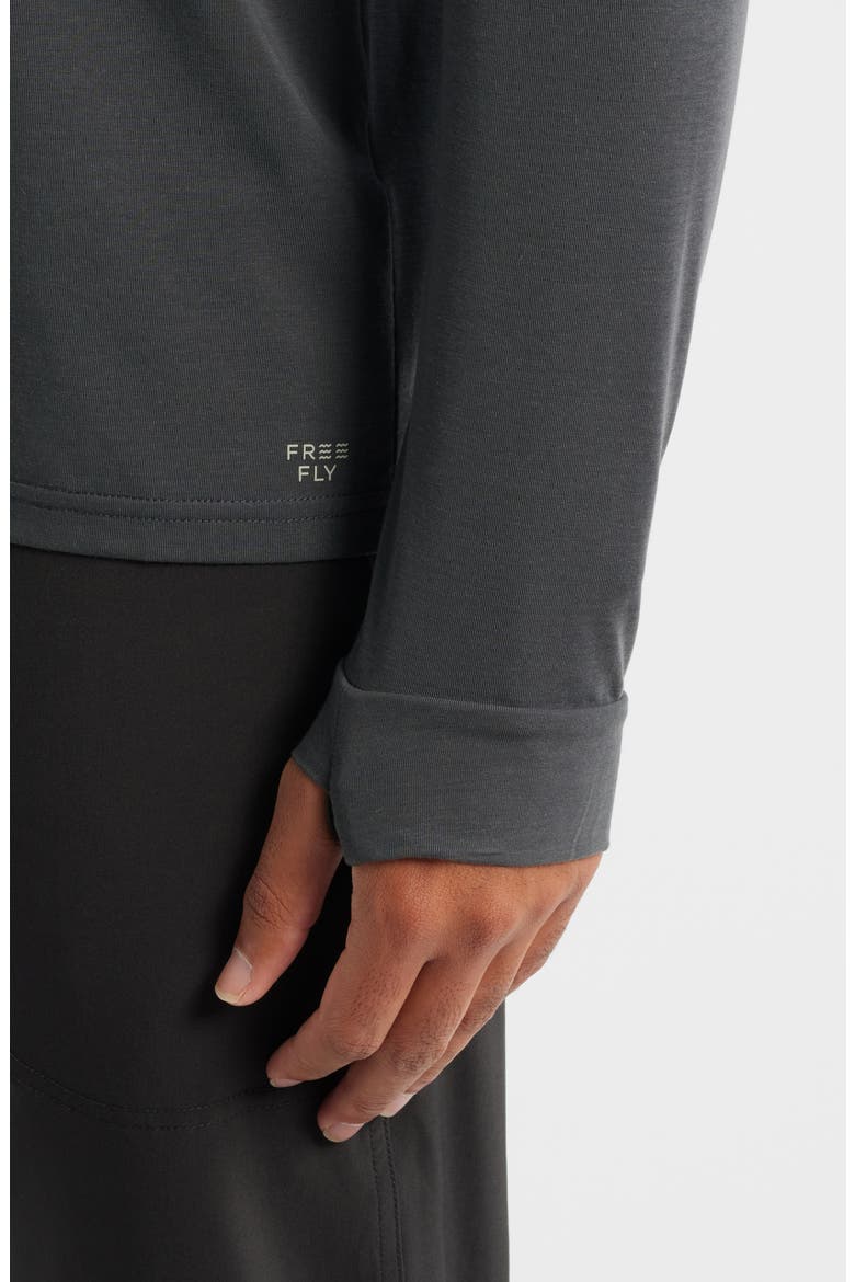 Elevate Long Sleeve Performance Top, Alternate, color, BLACK SAND