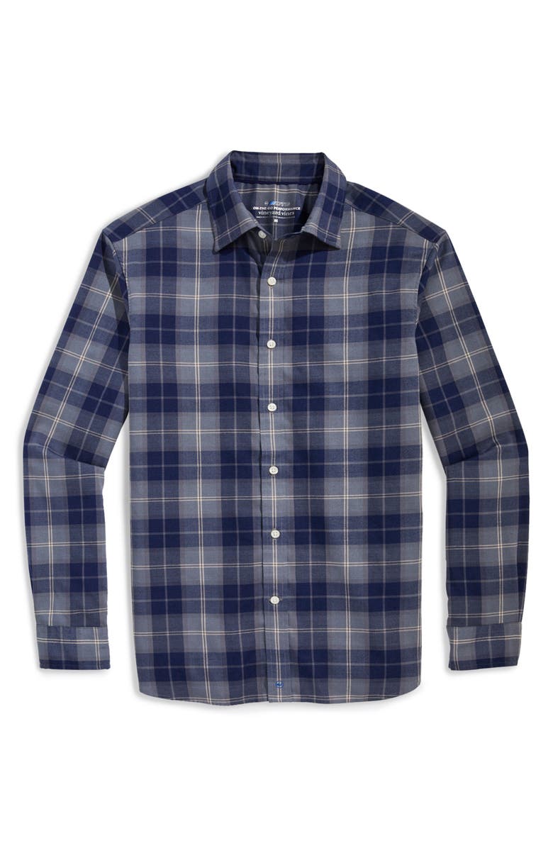 vineyard vines Plaid Brushed Twill Button-Up Shirt, Main, color,