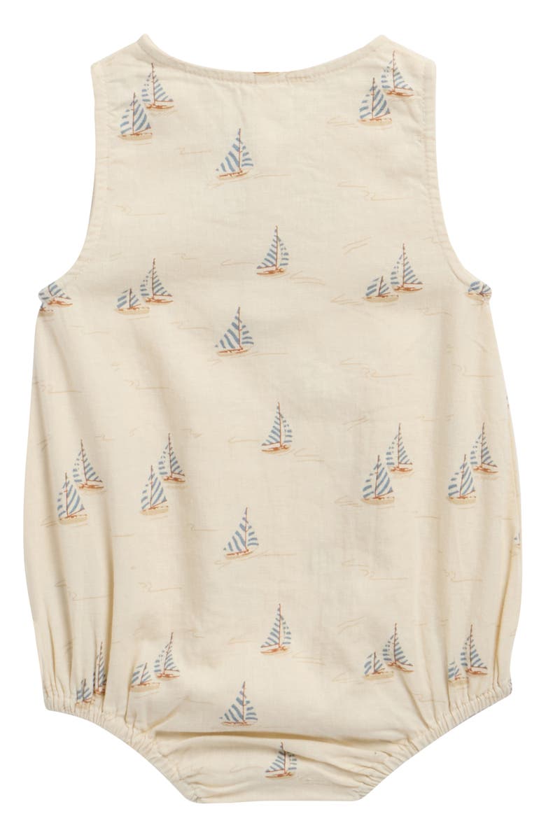 Rylee + Cru Beau Linen Blend Romper, Alternate, color, Natural