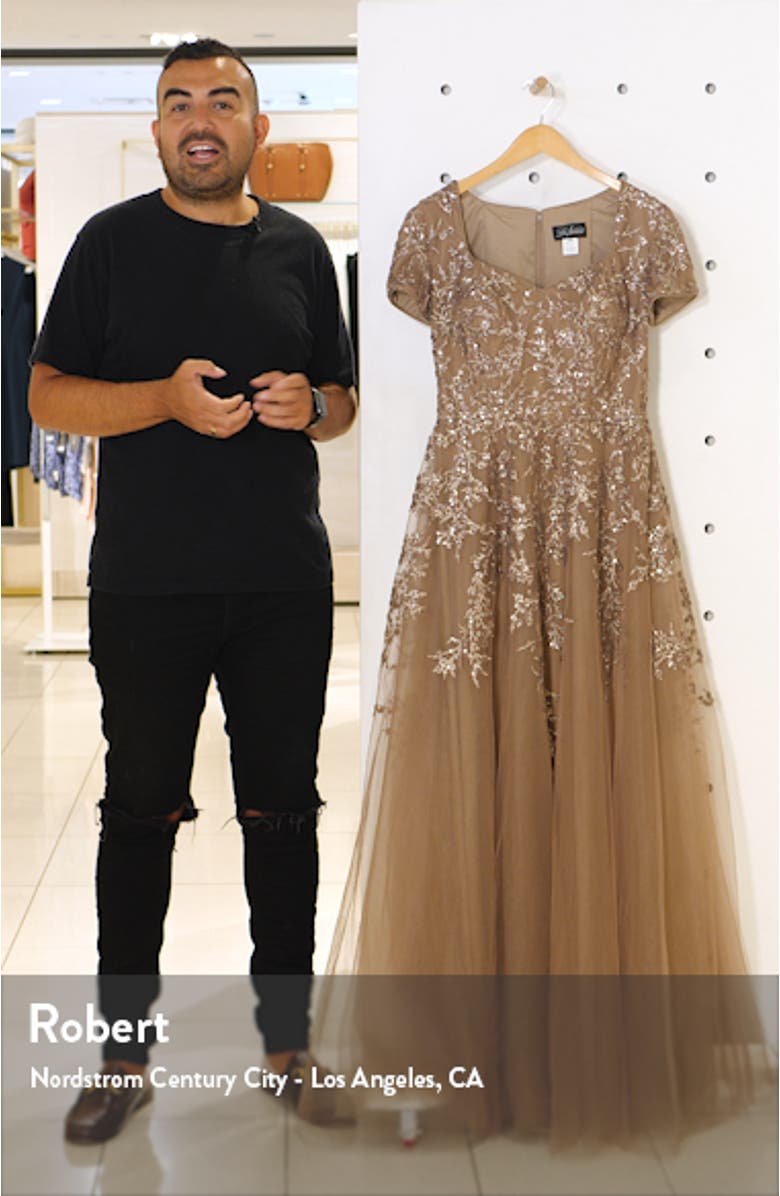 Embellished Tulle A-Line Gown, sales video thumbnail