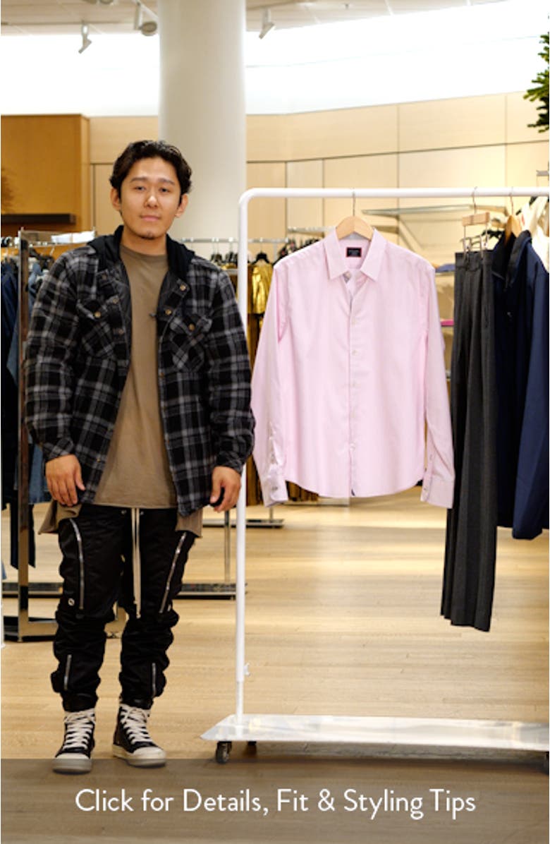 Douro Stripe Wrinkle Resistant Button-Up Shirt, sales video thumbnail