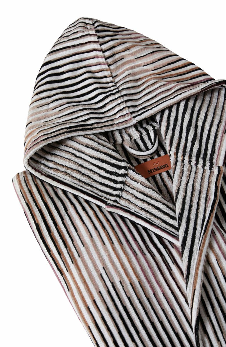Missoni Home Arpeggio Bathrobe In Slub Cotton Terry, Alternate, color,