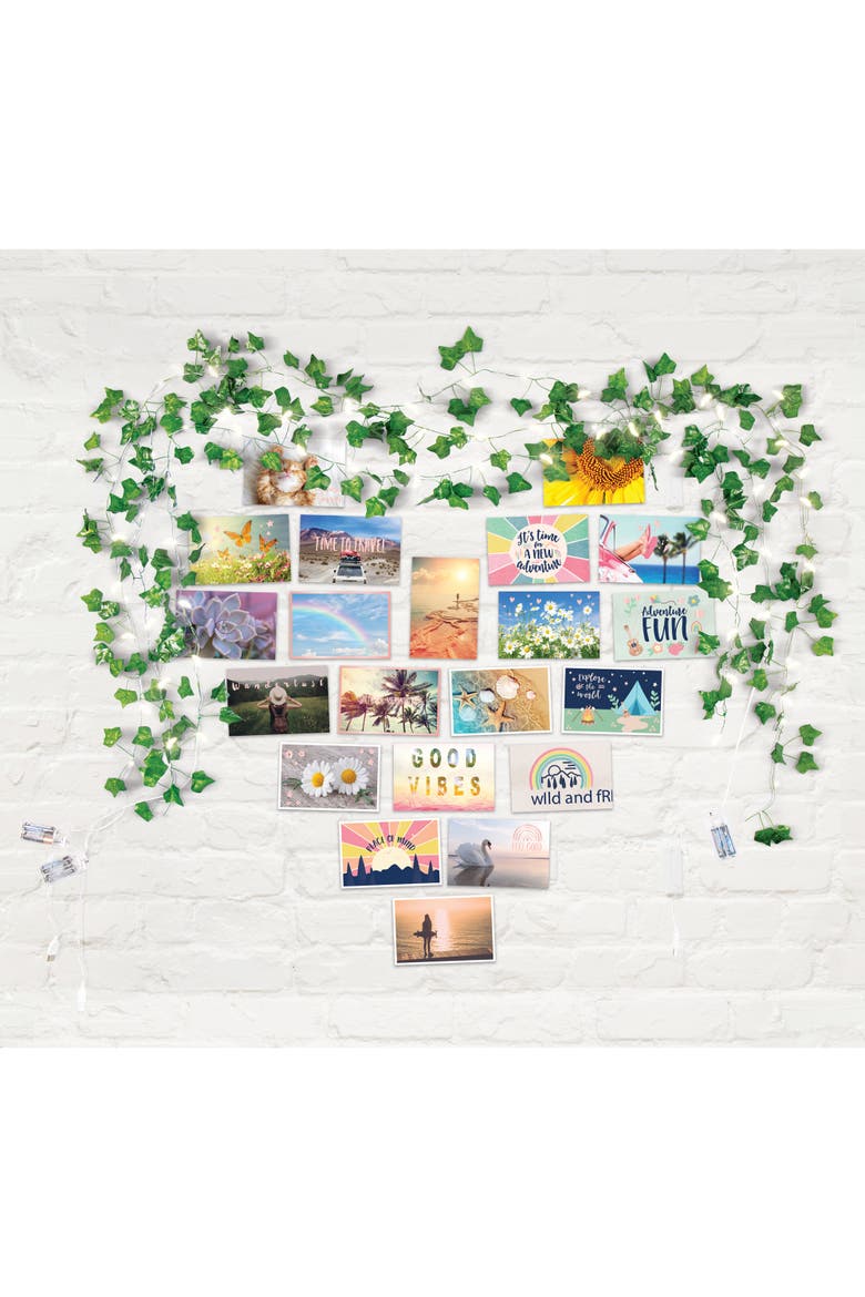 Make It Real Photo Collage & Ivy Fairy Lights Set, Alternate, color, Multicolored