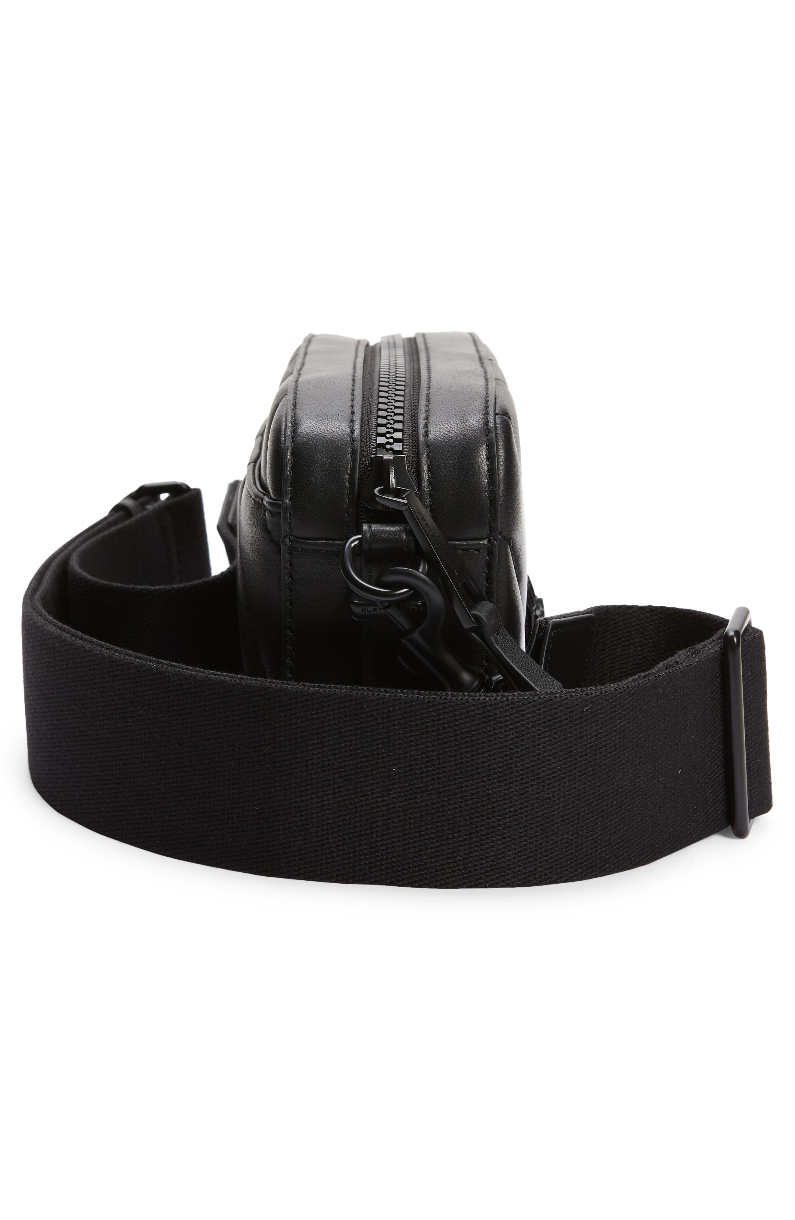 Soho Leather Camera Bag, Alternate, color, BLACK