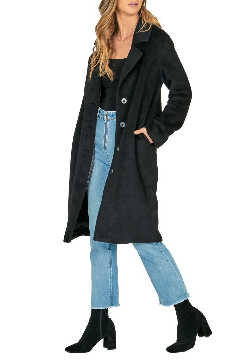 Looking Fab Coat, Alternate, color, BLACK
