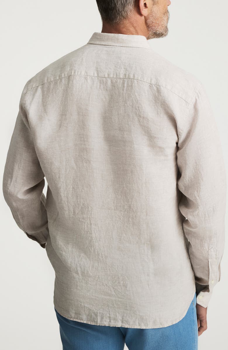 34 Heritage Linen Button-Up Shirt, Alternate, color, Beige