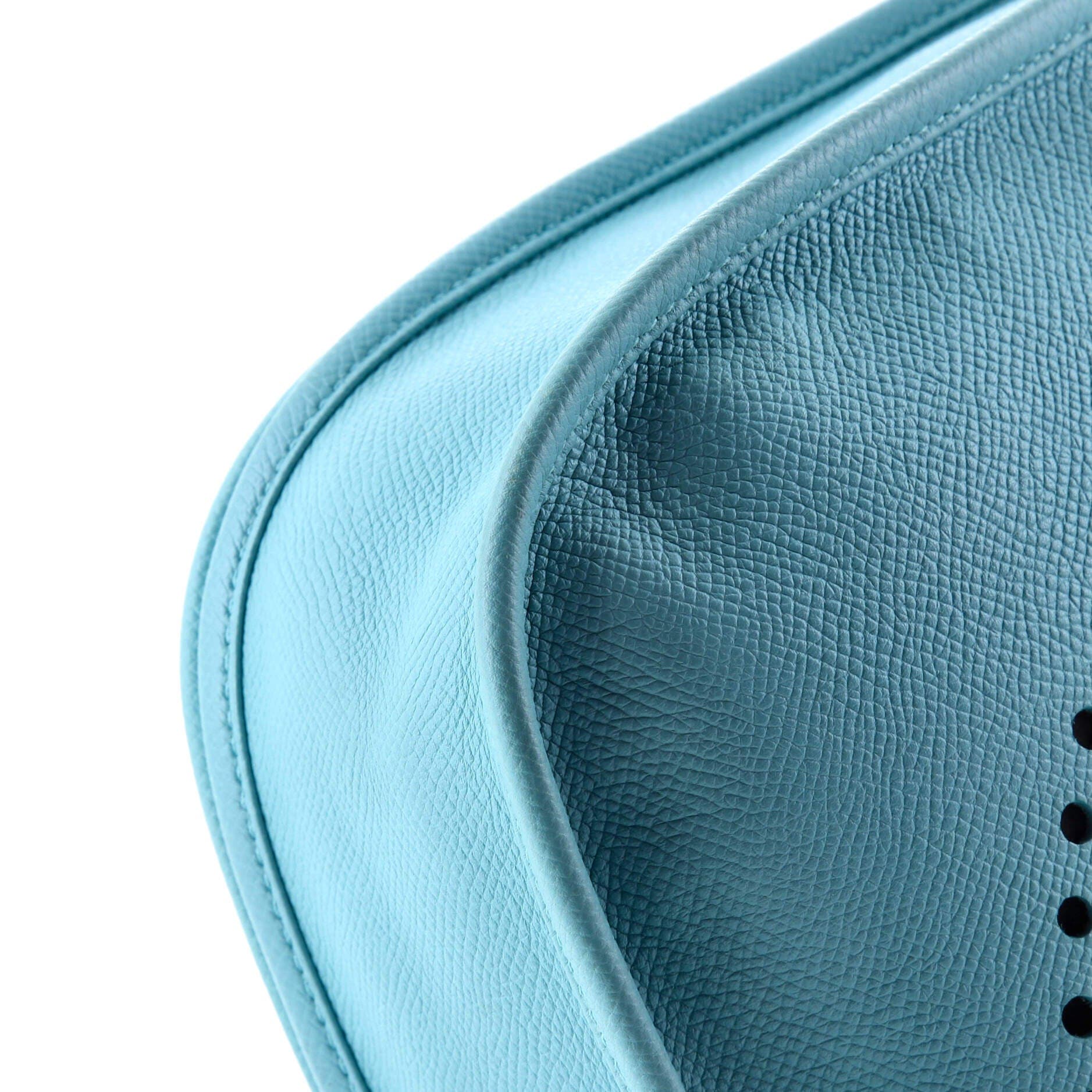 Pre-Owned Hermes Evelyne Bag Gen III Epsom PM, Alternate, color, Bleu Atoll