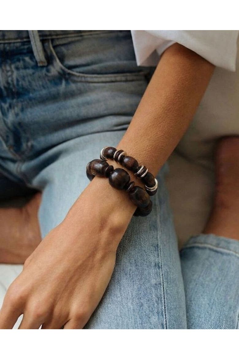Noche Capsule Bracelet Hairtie, Alternate, color, Obsidian