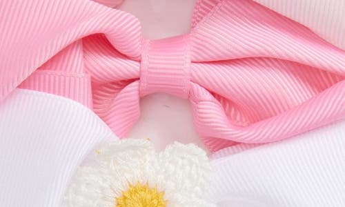 Capelli New York Kids' Assorted 4-pack Hair Bows In Pink Combo