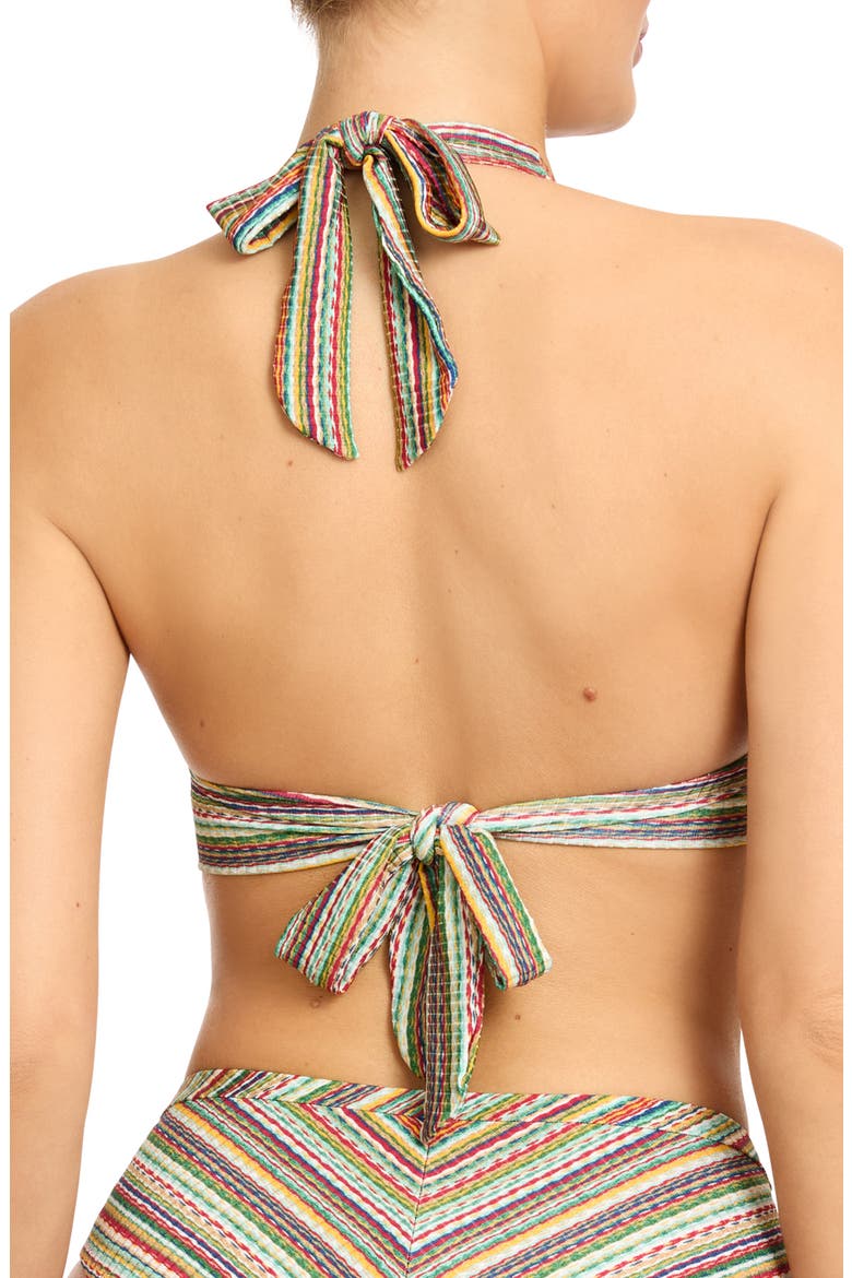 Willow Halter BIkini Top, Alternate, color, RED MULTI