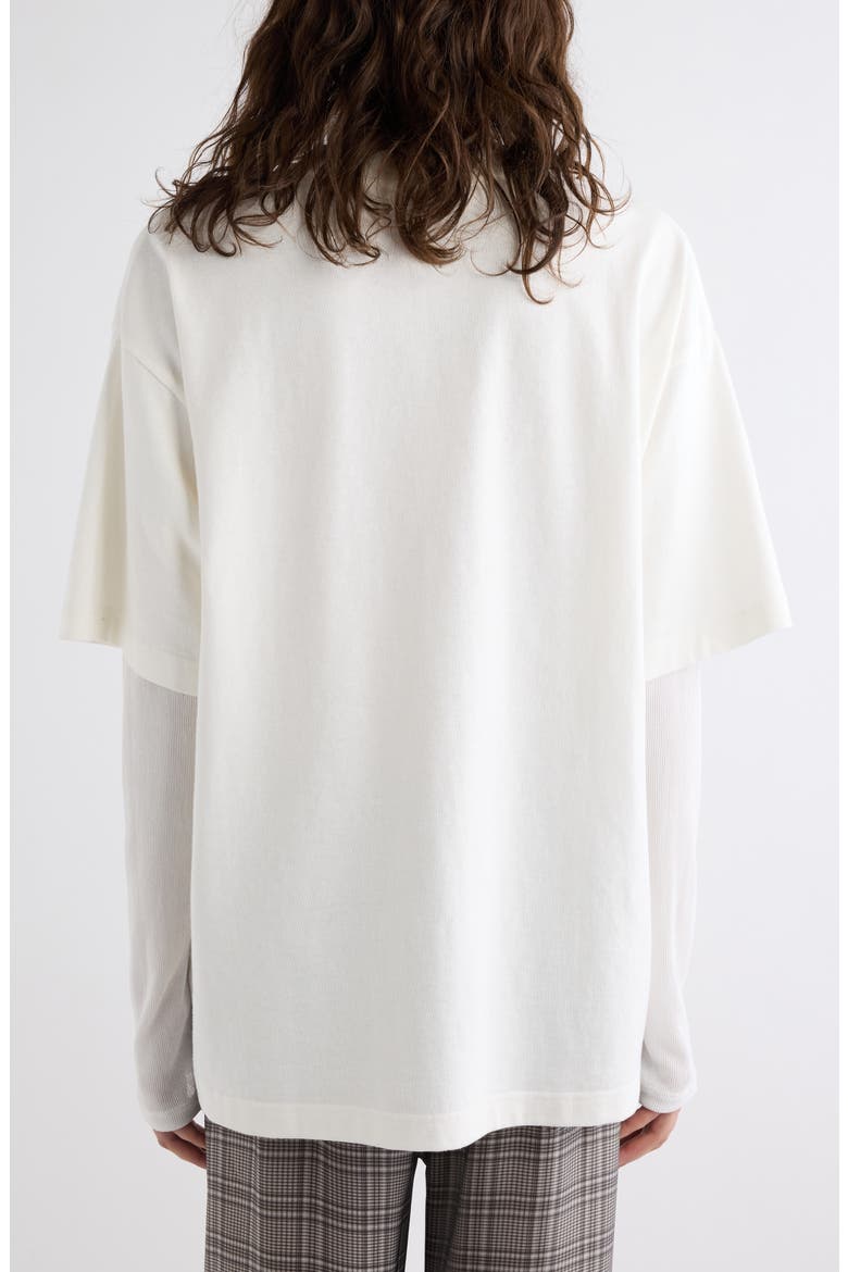 Edra Embroidered T-Shirt, Alternate, color, OFF WHITE/ ECRU