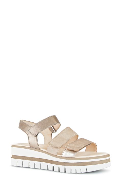 Strappy Wedge Sandal (Women)