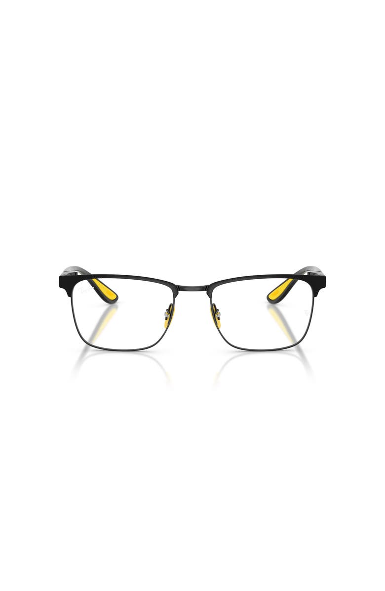 Ray-Ban 54mm Square optical glasses, Alternate, color, Black