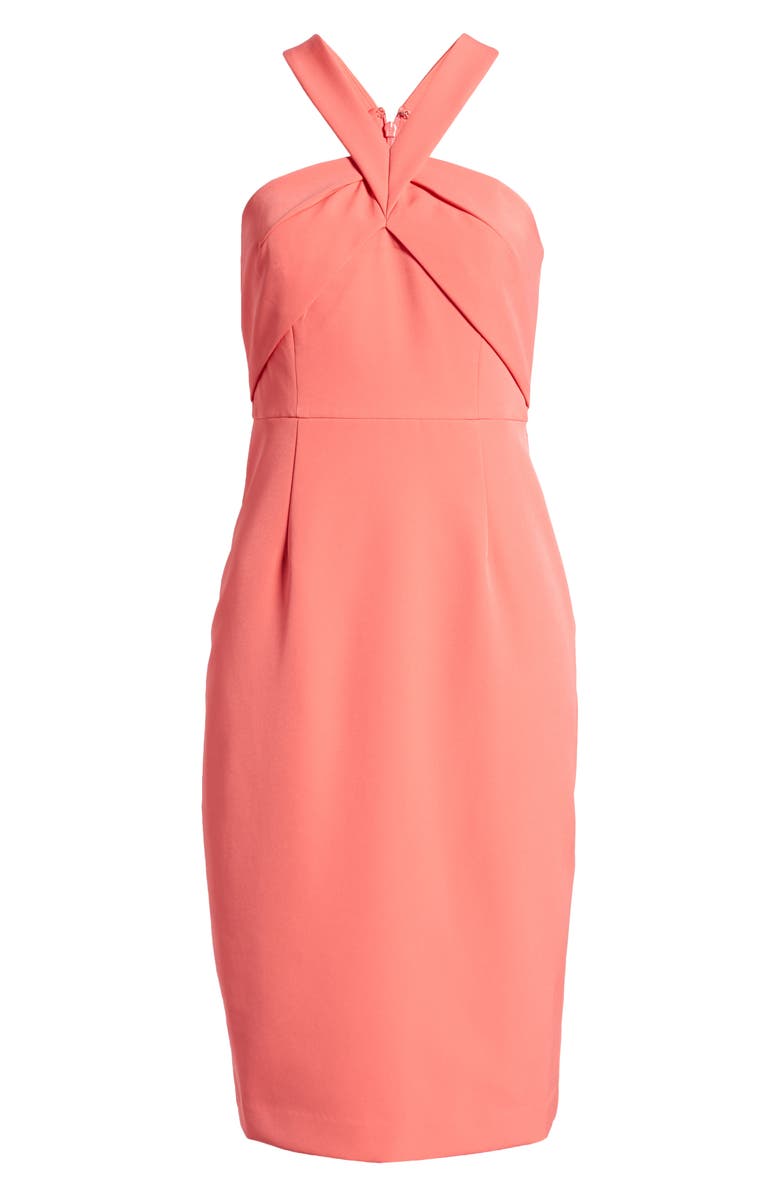 Vince Camuto Halter Neck Sleeveless Dress, Alternate, color,