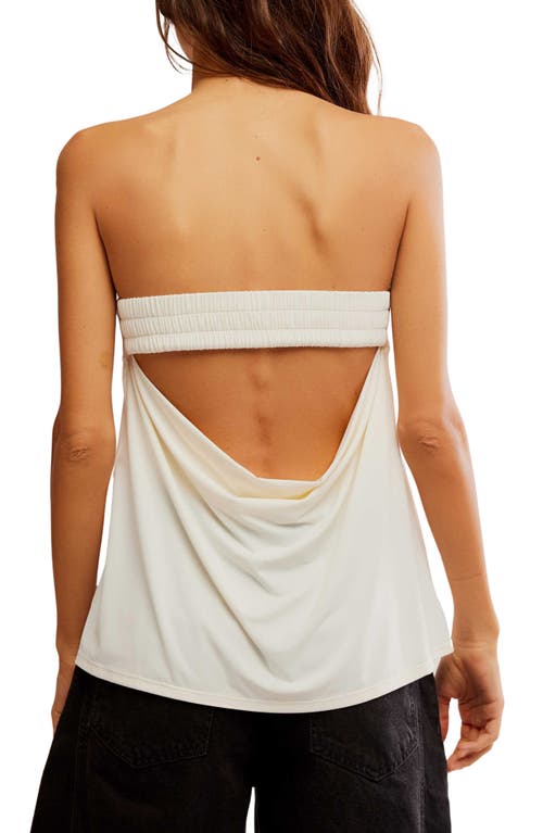 Shop Free People Running Late Tube Top In Clean Ivory