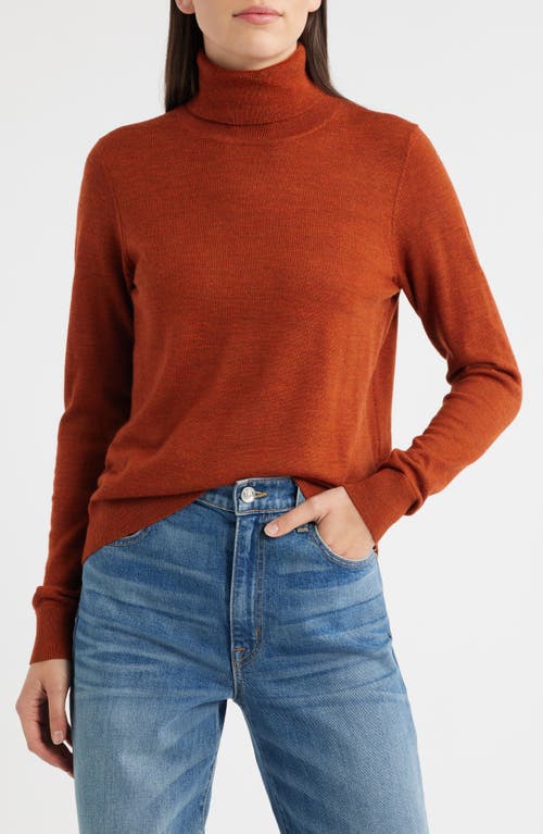 Pendleton Merino Wool Turtleneck Sweater In Red