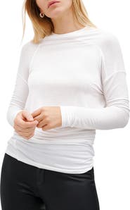 Marcella Sydney Gathered Long Sleeve Top