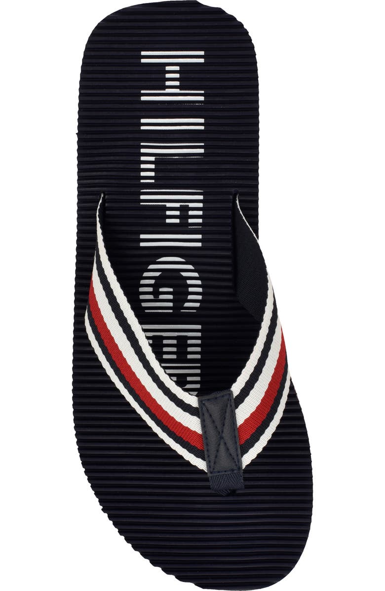 Tommy Hilfiger Donom Flip Flop, Alternate, color, Navy Stripe Multi