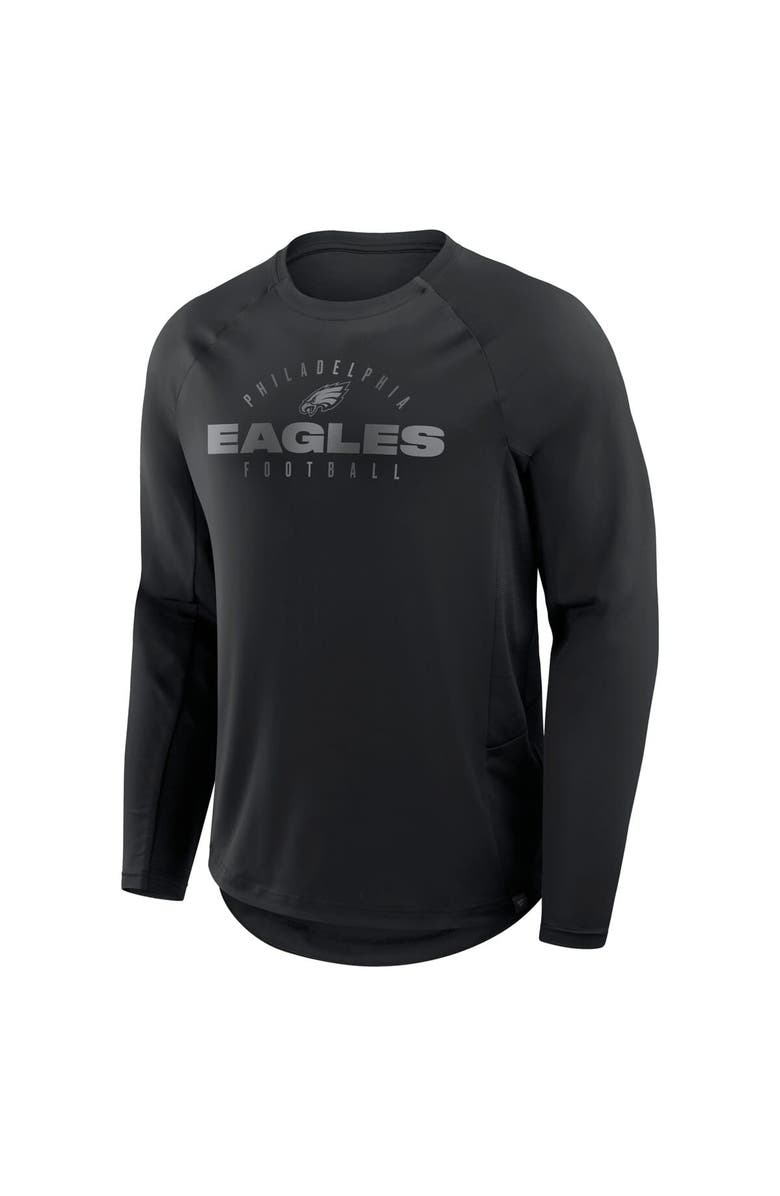 FANATICS Men's Fanatics Black Philadelphia Eagles Coverage Scheme Long Sleeve T-Shirt, Alternate, color, Black