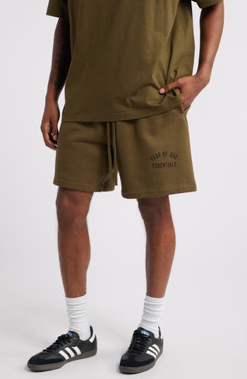 Fear of God selling Essentials Fleece Shorts Olive - XS