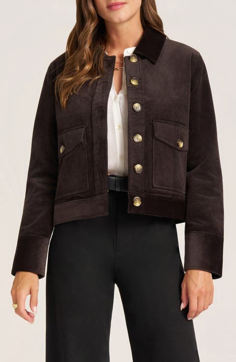 Jeri Cotton Blend Corduroy Jacket