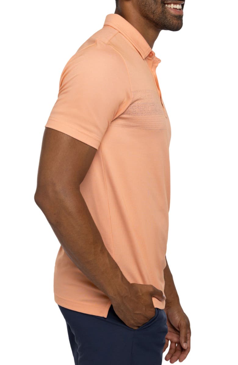 TravisMathew Mesa Central Piqué Polo, Alternate, color, Heather Melon