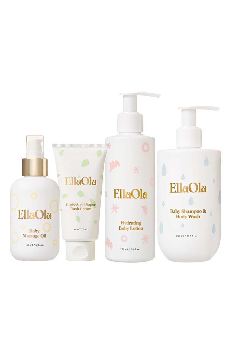 EllaOla The Baby's 4-Piece Essential Skin Care Set, Main, color,